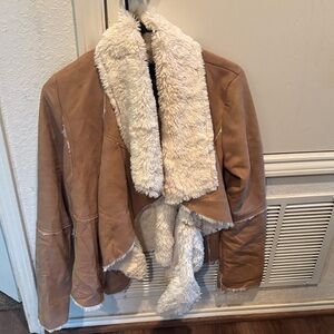 Women's Cozy Tan Teddy Jacket